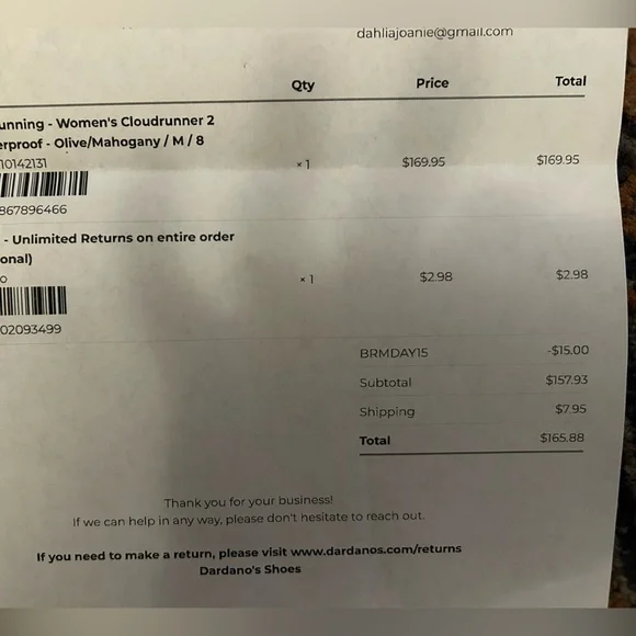 Cloudrunner 2 Waterproof Shoes - Size 8 never worn - Picture 6 of 6